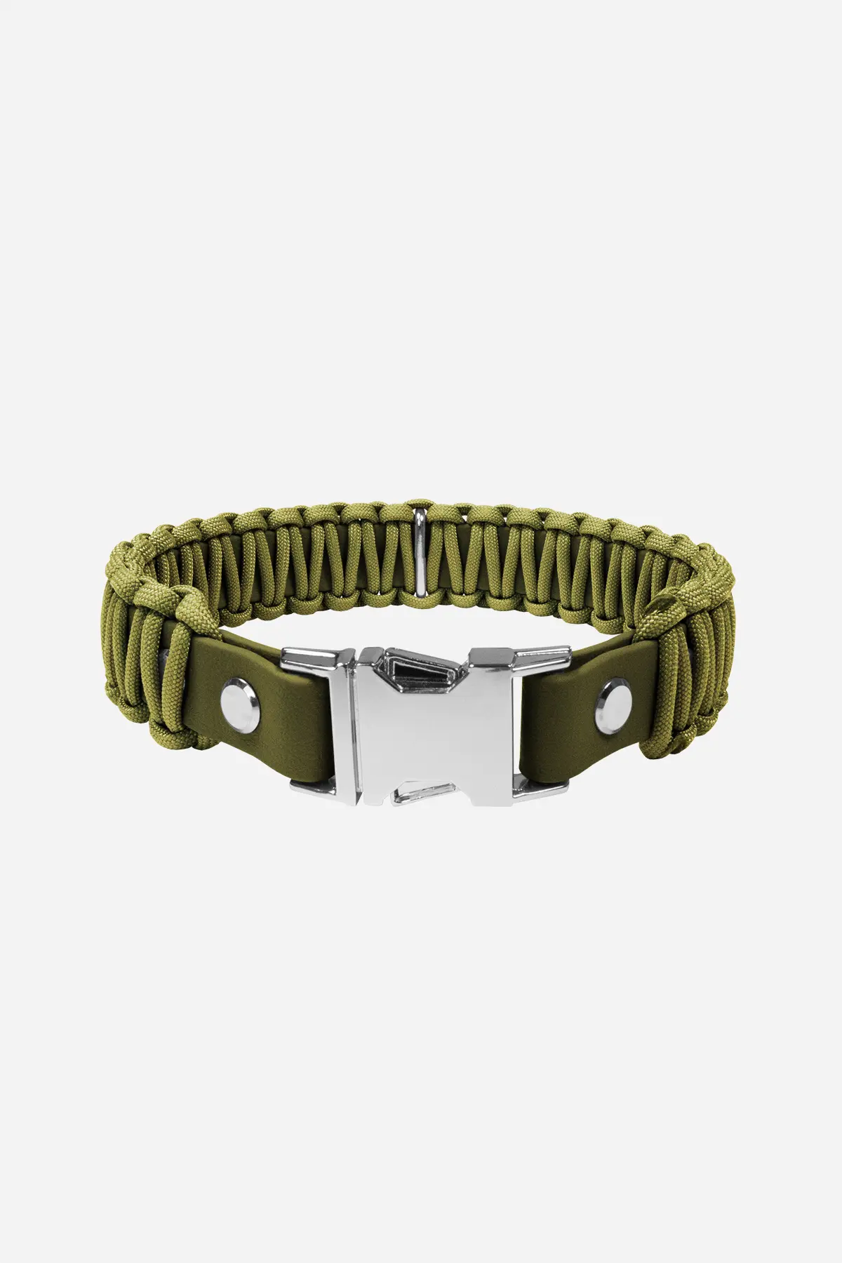 500003_biothane_paracord_halsband_military_olive_moos_silber_titel